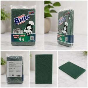 Scrubber 4x6 Green 4 in 1