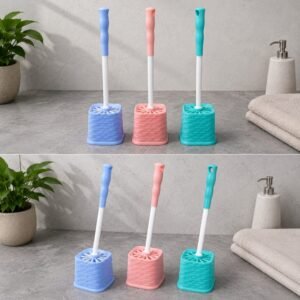 Toilet Brush With Holder Round